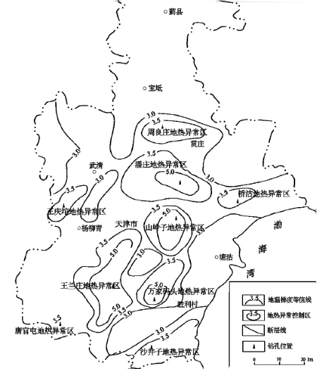 天津市地熱資源分布規律-地熱開發利用-地大熱能 天津市地熱資源分布規律-地熱開發利用-地大熱能